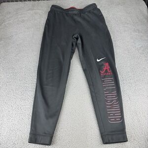 Nike Alabama Crimson Tide Joggers Mens Medium Grey Dri-Fit Fleece Gym Sweatpants